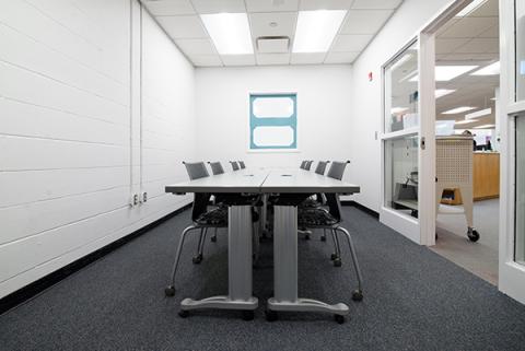 small meeting room with conference table