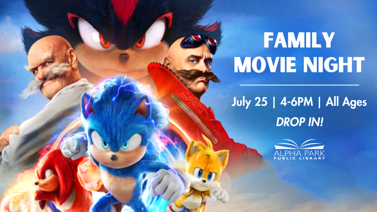 image of characters from Sonic the Hedgehog 3, white text